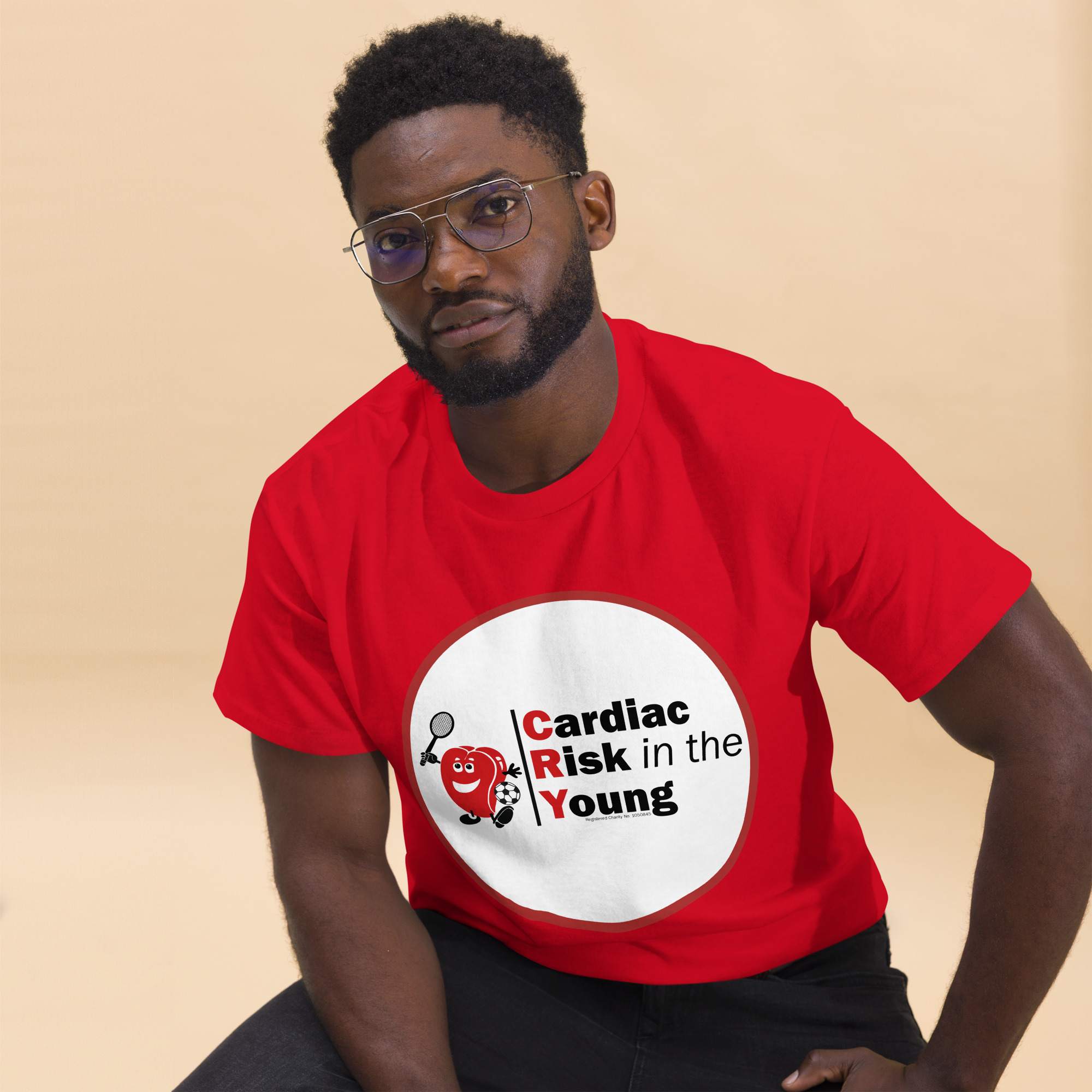 Front and Back Print CRY Logo Tee - Image 4