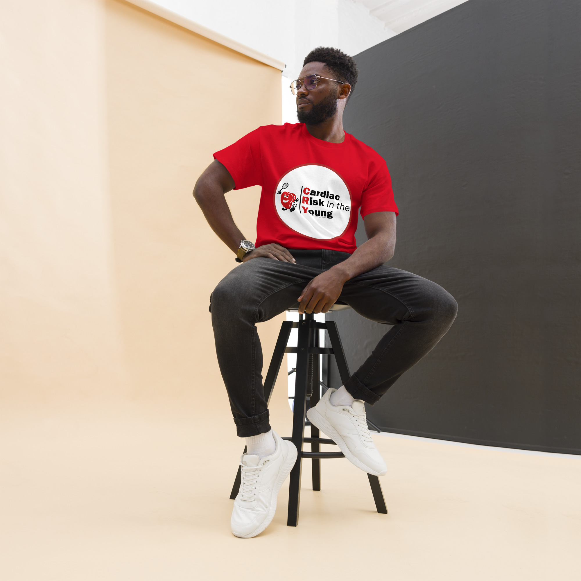 Front and Back Print CRY Logo Tee - Image 3