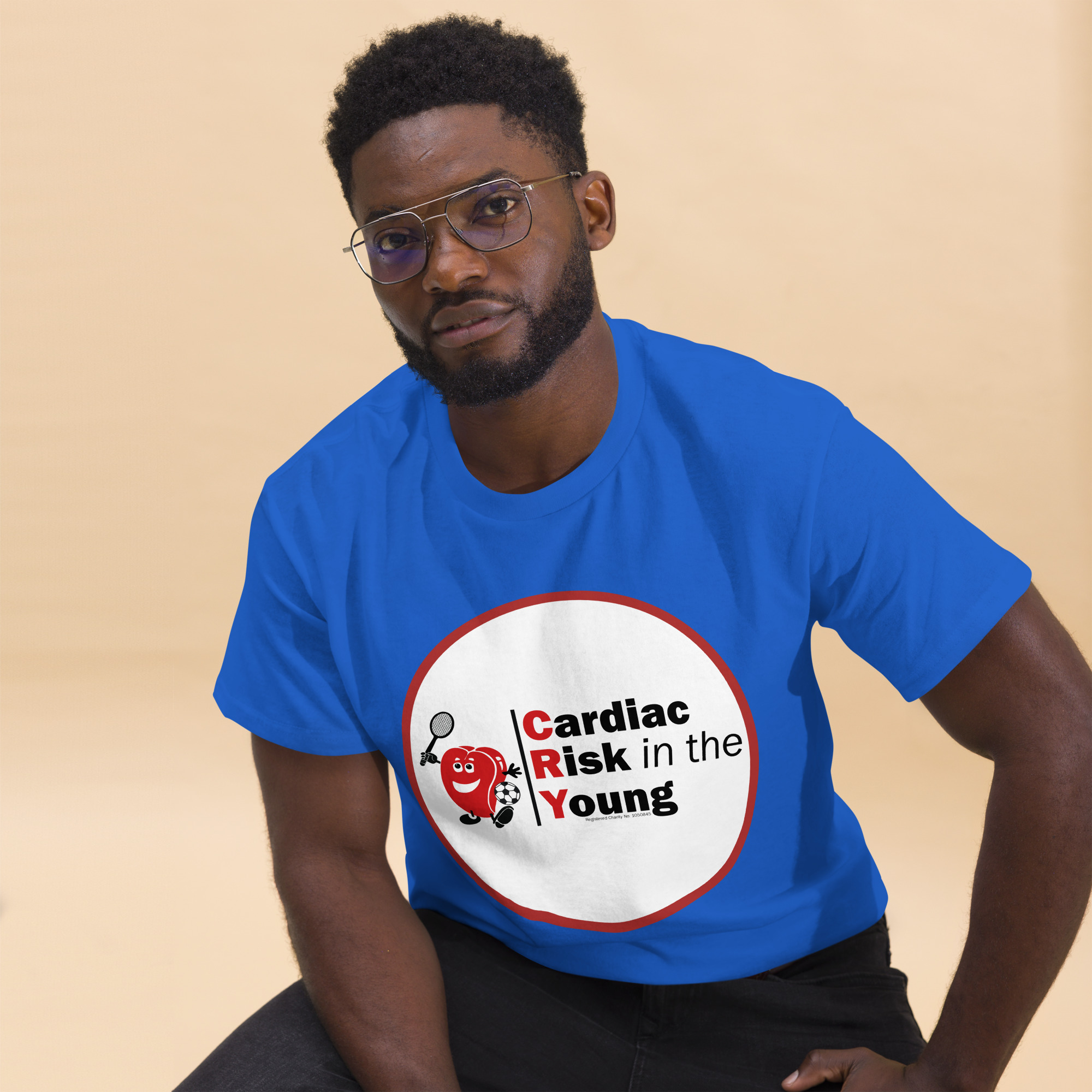 Front and Back Print CRY Logo Tee - Image 6