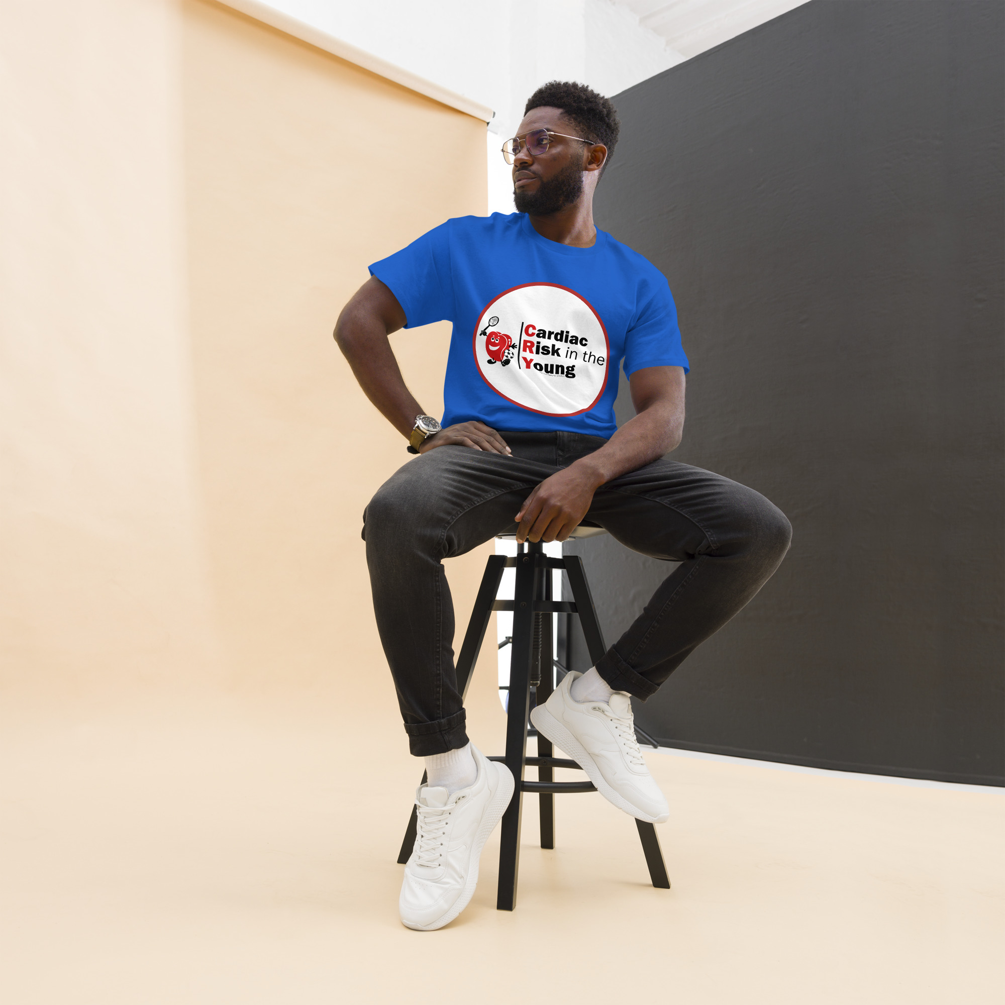 Front and Back Print CRY Logo Tee - Image 5