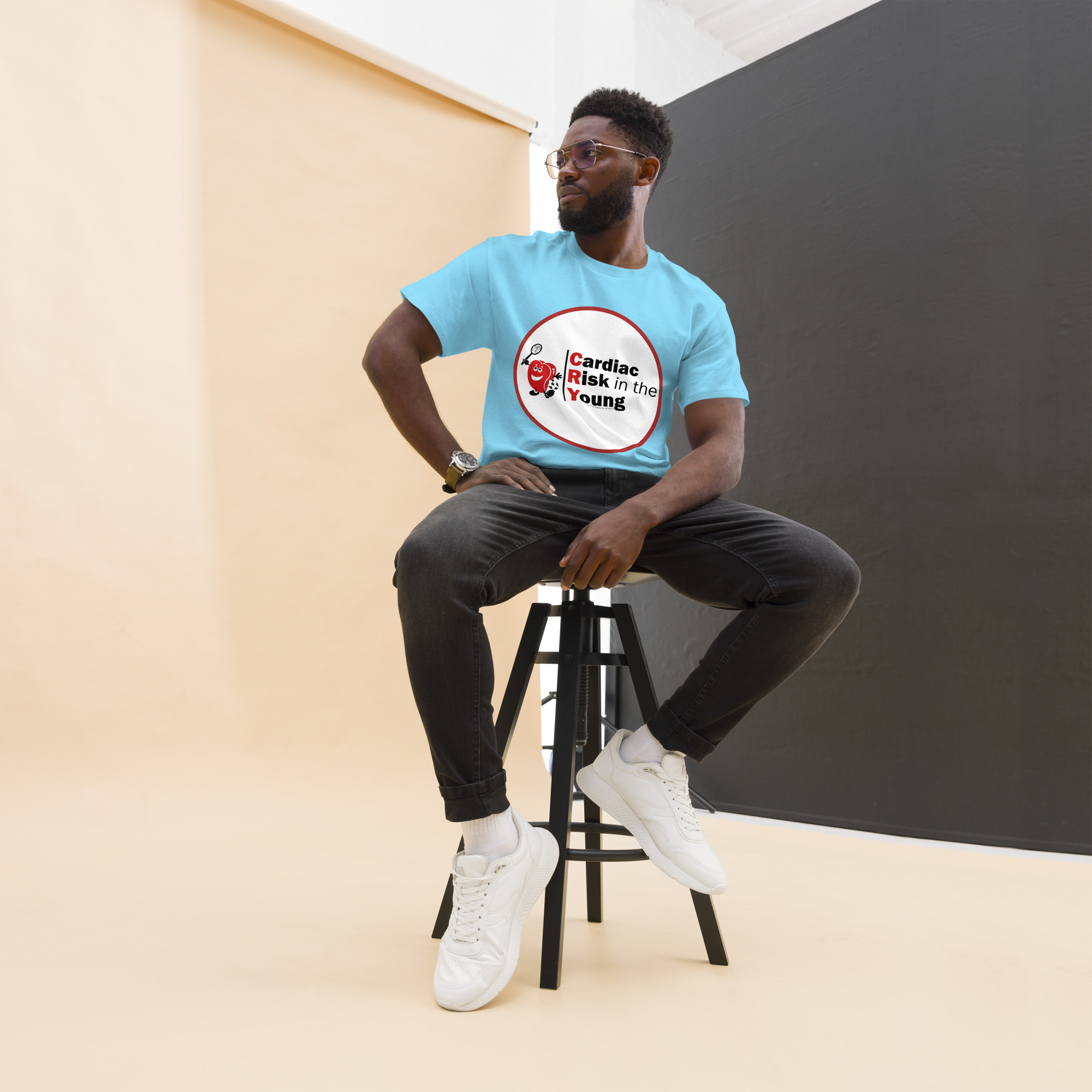 Front and Back Print CRY Logo Tee - Image 9