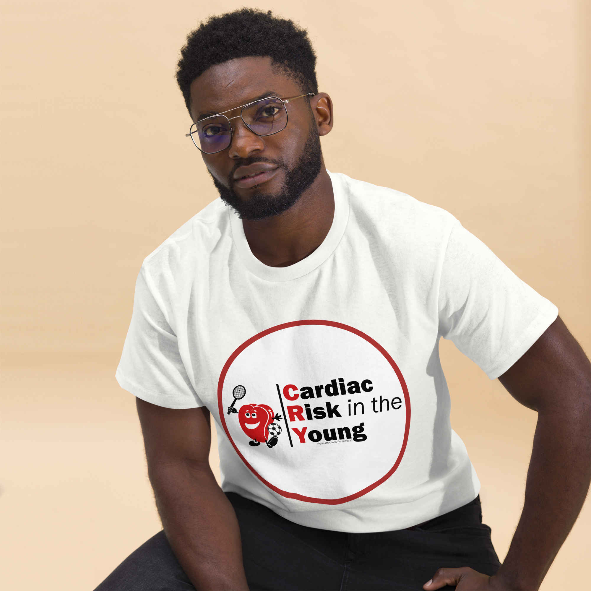 Front and Back Print CRY Logo Tee - Image 16