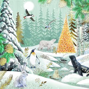 Frosty Fauna (gold foil)