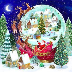 With a Sleigh full of Toys (gold foil)