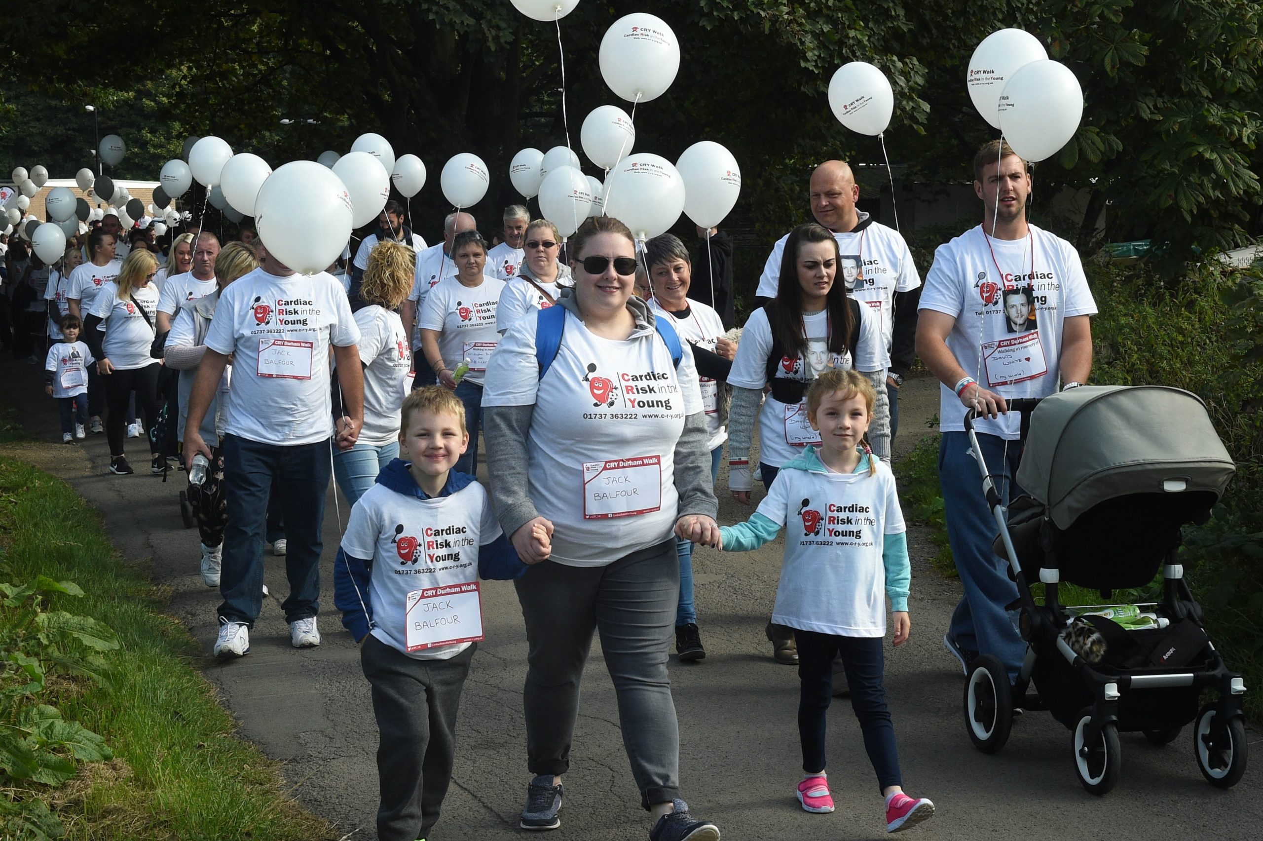 The Annual CRY (Cardiac Risk in the Young) charity walk took place on Saturday in Durham starting from the Rowing Club and going on a new route through the City. 01/10/16 Pic Doug Moody Photography