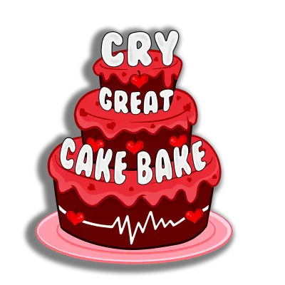 Cake deisgn with drop shadow